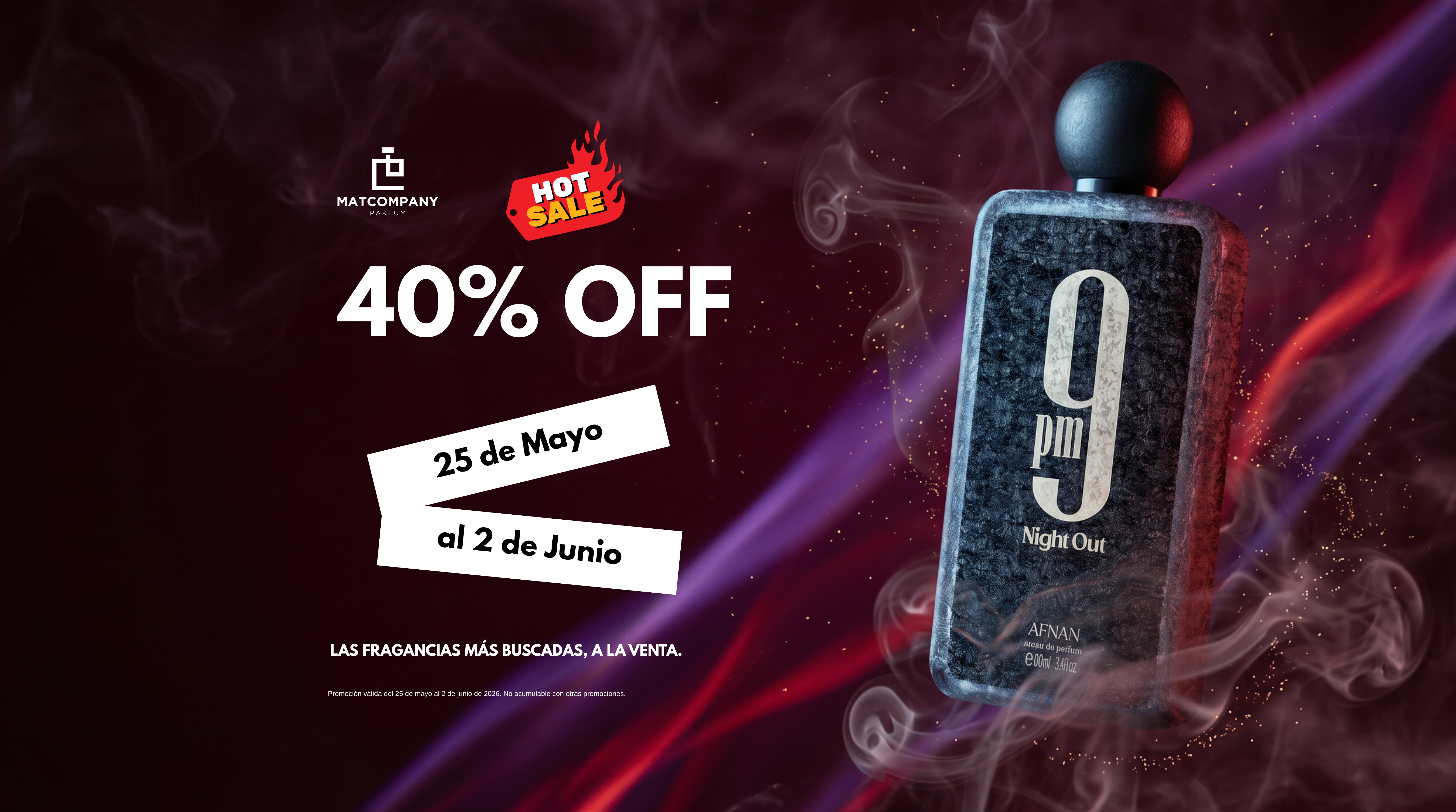 HOT SALE 2026 — 40% OFF del 25 de Mayo al 2 de Junio