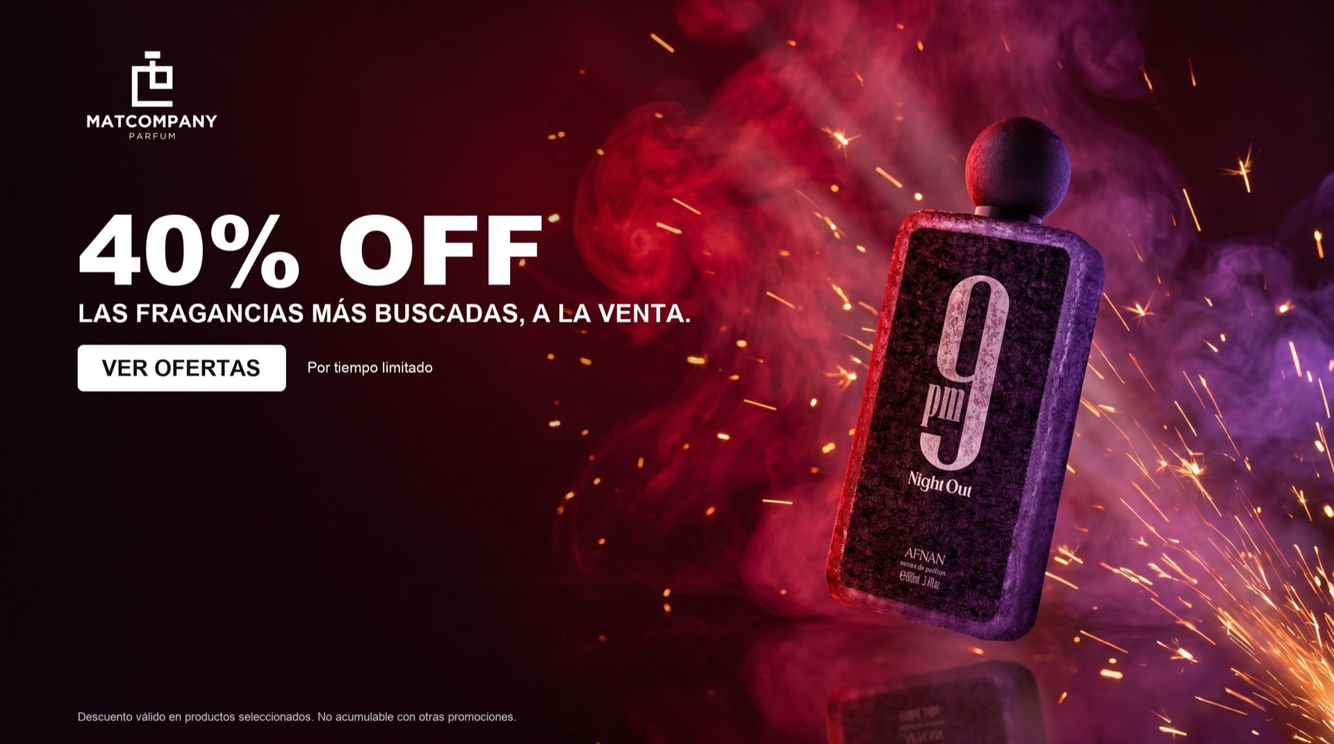 40% OFF en fragancias seleccionadas